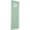 Ekena Millwork True Fit PVC San Antonio Mission Style Fixed Mount Shutters, Seaglass, 18W x 44H, PR TFP001ST18X044SG - alternate 2